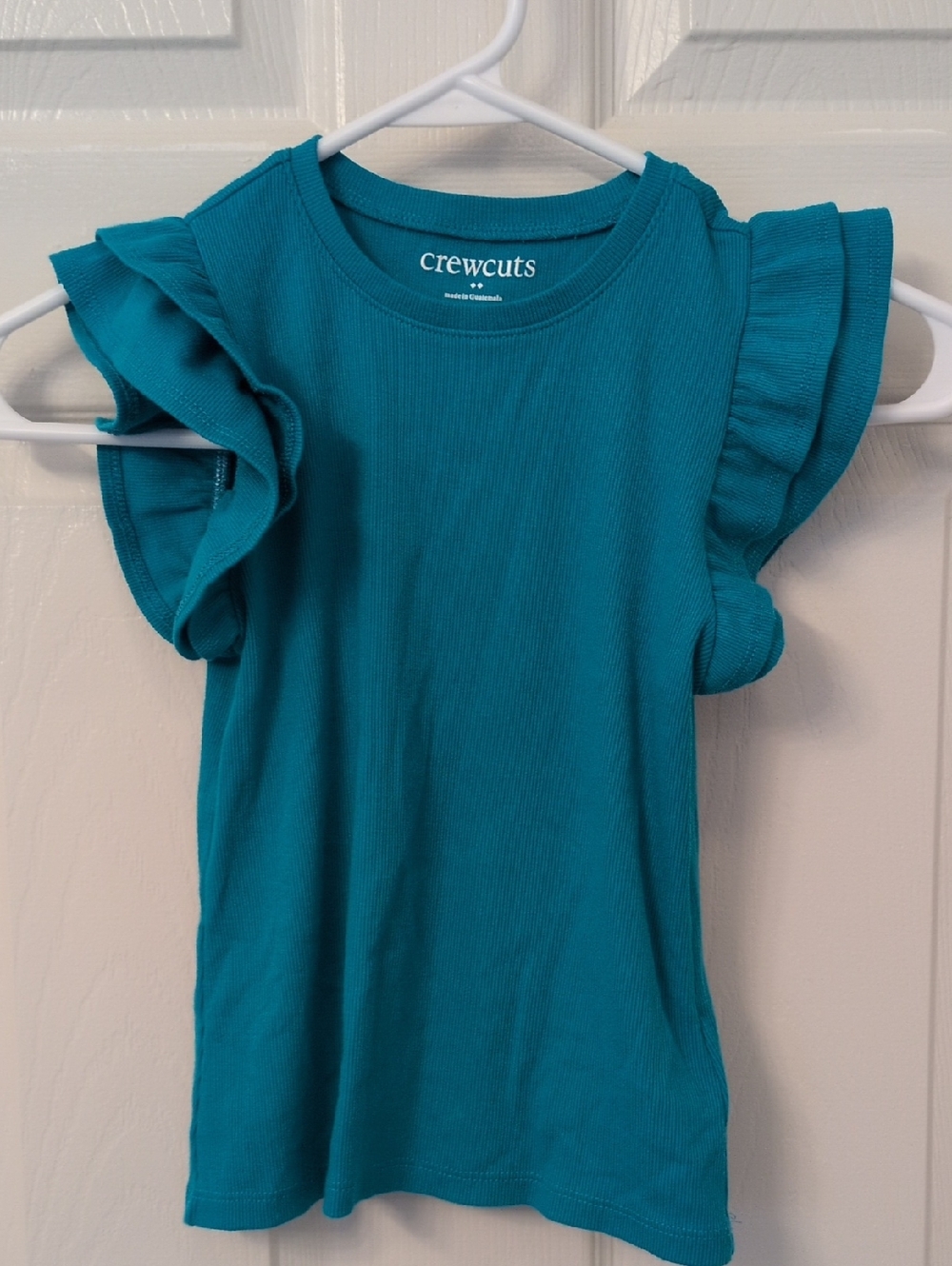 Crewcuts Girl's Shirt Ruffle Sleeve Size 10-11